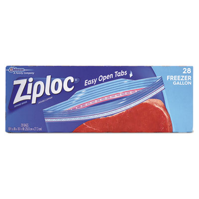 Ziploc 1 Gallon Double Zipper Freezer Bags, 250 Bags 