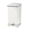 Rubbermaid Commercial Defenders Biohazard Step Can  Square  Steel  12 gal  Stainless Steel (RCP ST12SSPL)