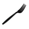 Dixie Plastic Cutlery  Heavyweight Forks  Black  1 000 Carton (DIX FH517)