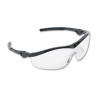 MCR Safety Storm Wraparound Safety Glasses  Black Nylon Frame  Clear Lens  12 Box (CWS ST110)