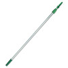 Unger Opti-Loc Aluminum Extension Pole  8ft  Two Sections  Green Silver (UNG EZ250)
