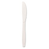 Dixie Plastic Cutlery  Heavyweight Knives  White  100 Box (DXEKH207)