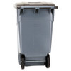 Rubbermaid Commercial Brute Rollout Container  Square  Plastic  50 gal  Gray (RCP 9W27 GRA)