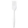 Dixie Plastic Cutlery  Mediumweight Forks  White  1 000 Carton (DIX PFM21)