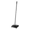 Rubbermaid Commercial Dual Action Sweeper  Boar Nylon Bristles  44  Steel Plastic Handle  Black Yellow (RCP 4213-88 BLA)