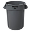 Rubbermaid Commercial Round Brute Container  Plastic  32 gal  Gray (RCP 2632 GRA)