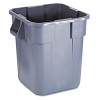 Rubbermaid Commercial Brute Container  Square  Polyethylene  28 gal  Gray (RCP 3526 GRA)