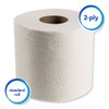 Scott Essential Standard Roll Bathroom Tissue  Septic Safe  2-Ply  White  550 Sheets Roll  80 Carton (KCC 04460)