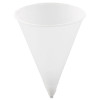 Dart Cone Water Cups  Paper  4oz  Rolled Rim  White  200 Bag  25 Bags Carton (SCC 4R)