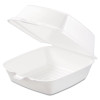 Dart Carryout Food Containers  Foam  1-Comp  5 7 8 x 6 x 3  White  500 Carton (DCC 60HT1)