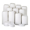 Dixie White Dome Lid Fits 10-16oz Perfectouch Cups  12-20oz Hot Cups  WiseSize  500 CT (DIX 9542500DX)