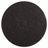 Boardwalk Stripping Floor Pads  19  Diameter  Black  5 Carton (PAD 4019 BLA)