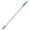 Unger Opti-Loc Aluminum Extension Pole  4 ft  Two Sections  Green Silver (UNG EZ120)