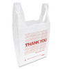 Inteplast Group  Thank You  Handled T-Shirt Bag  0 167 bbl  12 5 microns  11 5  x 21   White  900 Carton (IBS THW1VAL)