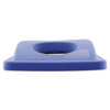 Rubbermaid Commercial Lid for Slim Jim Bottle Recycling Container  20 38w x 11 38d x 2 75h  Blue (RCP 2692-88 BLU)