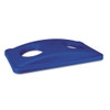 Rubbermaid Commercial Lid for Slim Jim Bottle Recycling Container  20 38w x 11 38d x 2 75h  Blue (RCP 2692-88 BLU)