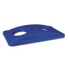 Rubbermaid Commercial Lid for Slim Jim Bottle Recycling Container  20 38w x 11 38d x 2 75h  Blue (RCP 2692-88 BLU)