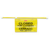 Rubbermaid Commercial Site Safety Hanging Sign  50  x 1  x 13   Multi-Lingual  Yellow (RCP 9S16 YEL)