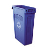 Rubbermaid Commercial Slim Jim Recycling Container with Venting Channels  Plastic  23 gal  Blue (RCP 3540-07 BLU)