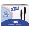 Dixie Plastic Tableware  Heavy Mediumweight Knives  Black  100 Box (DIX KM507)