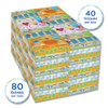 Kleenex White Facial Tissue Junior Pack  2-Ply  40 Sheets Box  80 Boxes Carton (KCC 21195)
