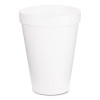 Dart Foam Drink Cups  12oz  White  1000 Carton (DCC 12J16)