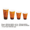 Dart Foam Hot Cold Cups  20oz  Brown Black  500 Carton (DCC 20U16ESC)