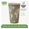 Eco-Products World Art Renewable Compostable Hot Cups  16 oz   50 PK  20 PK CT (ECP EP-BHC16-WA)