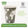 Eco-Products World Art Renewable Compostable Hot Cups  12 oz   50 PK  20 PK CT (ECP EP-BHC12-WA)