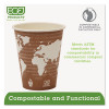 Eco-Products World Art Renewable Compostable Hot Cups  8 oz   50 PK  20 PK CT (ECP EP-BHC8-WA)