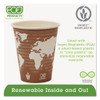 Eco-Products World Art Renewable Compostable Hot Cups  8 oz   50 PK  20 PK CT (ECP EP-BHC8-WA)