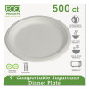 Eco-Products Renewable   Compostable Sugarcane Plates  9   500 Carton (ECP EP-P013)