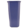 Rubbermaid Commercial Large Deskside Recycle Container with Symbol  Rectangular  Plastic  41 25 qt  Blue (RCP 2957-73 BLU)