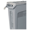 Rubbermaid Commercial Slim Jim Receptacle with Venting Channels  Rectangular  Plastic  23 gal  Gray (RCP 3540-60 GRA)