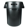 Rubbermaid Commercial Brute Vented Trash Receptacle  Round  44 gal  Black (RCP 2643-60 BLA)