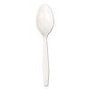 Boardwalk Heavyweight Polystyrene Cutlery  Teaspoon  White  1000 Carton (BWK SPOONHW)