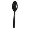 Boardwalk Heavyweight Polystyrene Cutlery  Teaspoon  Black  1000 Carton (BWK SPOONHW-BLA)