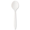 Boardwalk Mediumweight Polystyrene Cutlery  Soup Spoon  White  1000 Carton (BWK SOUPSPOON)
