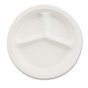 Chinet Paper Dinnerware  3-Comp Plate  10 1 4  dia  White  500 Carton (HUH VESTRY)