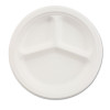 Chinet Paper Dinnerware  3-Comp Plate  9 1 4  dia  White  500 Carton (HUH VISTA)