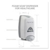PROVON FMX-12T Foam Soap Dispenser  1250 mL  6 25  x 5 12  x 9 88   Gray (GOJ 5160-06)