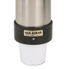 San Jamar Large Water Cup Dispenser w Removable Cap  Wall Mounted  Stainless Steel (SAN C3400P)