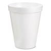 Dart Foam Drink Cups  8oz  White  25 Bag  40 Bags Carton (DCC 8J8)
