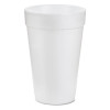 Dart Foam Drink Cups  16oz  White  25 Bag  40 Bags Carton (DCC 16J16)