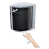Scott Roll Control Center Pull Towel Dispenser  10 3 10w x9 3 10 x11 9 10h  Smoke Gray (KCC 09989)