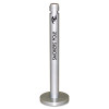 Rubbermaid Commercial Smoker's Pole  Round  Steel  0 9 gal  Silver (RCP R1SM)