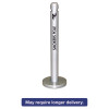 Rubbermaid Commercial Smoker's Pole  Round  Steel  0 9 gal  Silver (RCP R1SM)