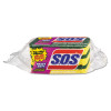 S.O.S. Heavy Duty Scrubber Sponge  2 5 x 4 5  0 9  Thick  Yellow Green  3 PK  24 PK CT (CLO 91029)