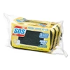 S.O.S. Heavy Duty Scrubber Sponge  2 5 x 4 5  0 9  Thick  Yellow Green  3 PK  24 PK CT (CLO 91029)