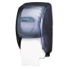 San Jamar Duett Standard Bath Tissue Dispenser  Oceans  7 1 2 x 7 x 12 3 4  Black Pearl (SAN R3590TBK)